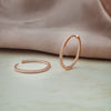 Hoopla Hoop Rose Gold Plated Sterling Silver Hoop Earrings