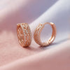 Lumière Rose Gold Plated Sterling Silver Hoop Earrings