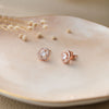 Spark Solitaire Sterling Silver Stud Earrings