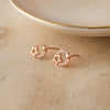 Star Orbit Rose Gold Plated Sterling SIlver Earrings