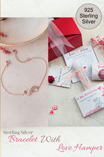Pretty Infinity Sterling Silver Chain Bracelet Love Hamper ❤️