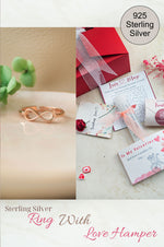 Classic Infinity Rose Gold Plated Sterling Silver Adjustable Ring Love Hamper ❤️