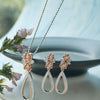 Garden Of Happiness Silver & Rose Gold Plated Sterling Silver Pendant Set