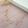 Sun Shine Charms Rose Gold Plated Sterling Silver Chain Necklace