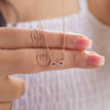 Pretty Tiny Infinity Rose Gold Plated Sterling Silver Chain Necklace
