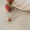 Loop Around Rose Gold Plated Sterling Silver Chain Necklace