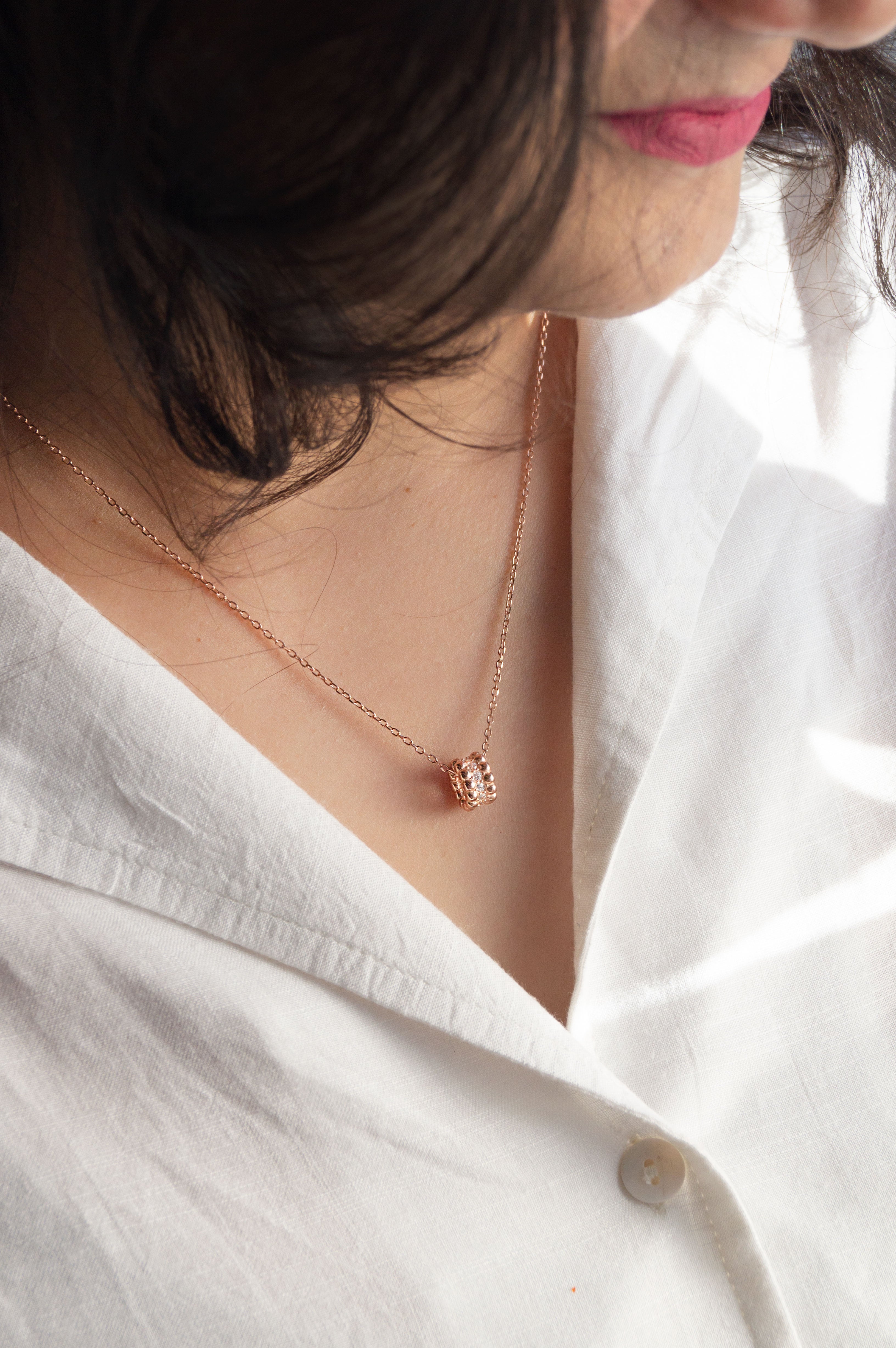 Chain Loop Around Loop Around Sterling Silver Chain Necklace | 925 Silver Jewelry by Mannash