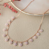 Flower Garland Rose Gold Plated Sterling Silver Chain Necklace