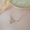 Luminous Knot Rose Gold Plated Sterling Silver Chain Necklace