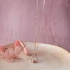 Amore Heart Rose Gold Plated Sterling Silver Chain Necklace