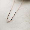 Mini Flower Garland Rose Gold Plated Sterling Silver Mangalsutra Necklace