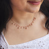 Grandeur Geometric Rose Gold Plated Sterling Silver Chain Necklace