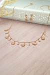 Sun Shine Charms Rose Gold Plated Sterling Silver Necklace Set