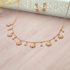 Sun Shine Charms Rose Gold Plated Sterling Silver Necklace Set
