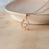 Star Orbit Rose Gold Plated Sterling SIlver Pendant