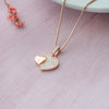 Hearts With Sparkle Rose Gold Plated Sparkle Sterling Silver Pendant