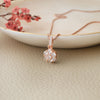 Little Sparkle Cluster Rose Gold Plated Sterling Silver Pendant