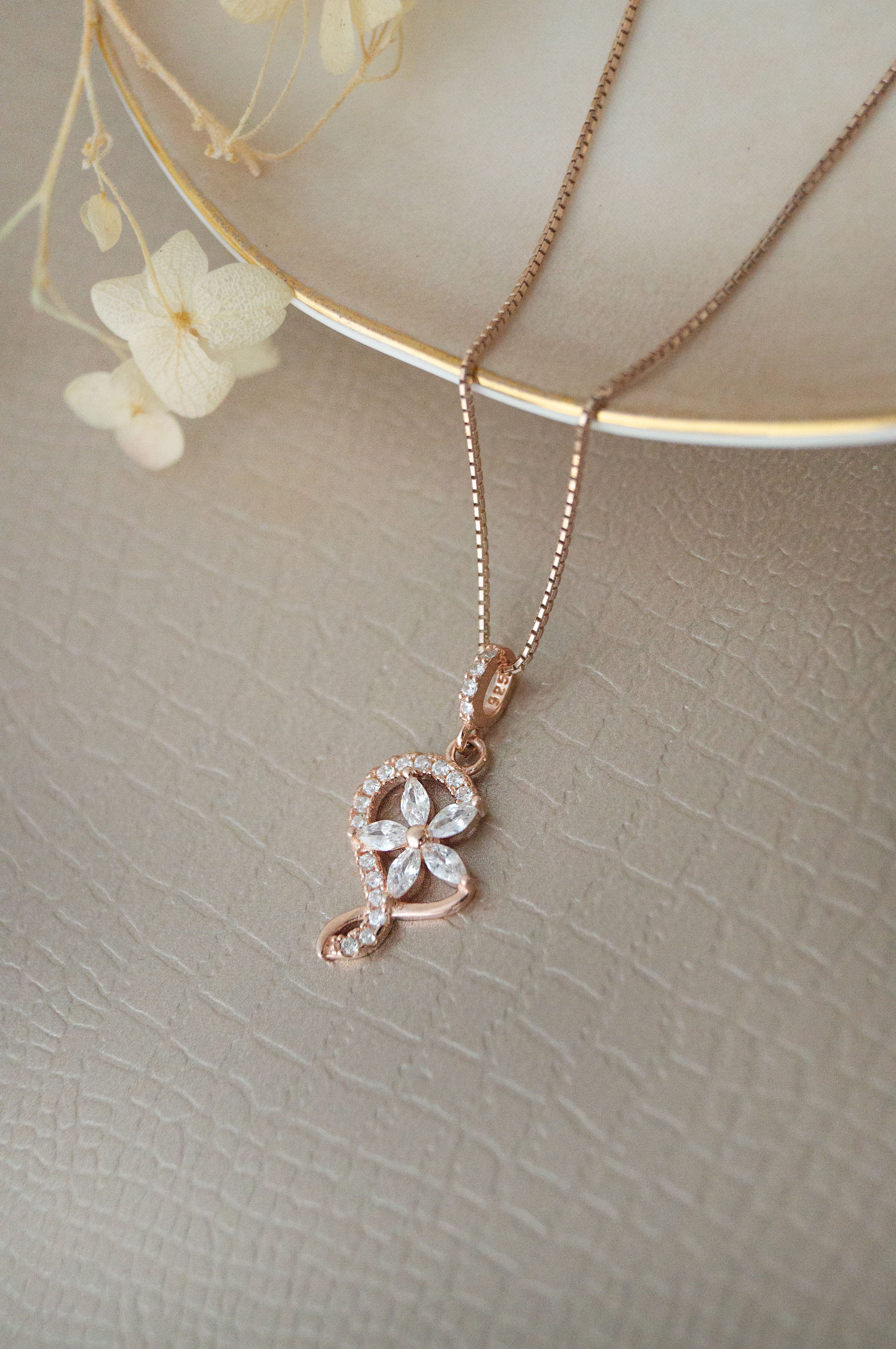 Pink Peony Necklace - Gold Glass Flower Pendant - Personalized Gift / Wife,  Anniversary - Gold/Sterling Silver/Rose Gold -By Woodland Belle | Woodland  Belle