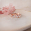 Floral Miracle Rose Gold Plated Sterling Silver Rings