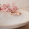Happy Flower Rose Gold Plated Sterling Silver Rings