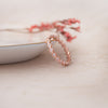 Quirky Yet Elegant Rose Gold Plated Sterling Silver Ring