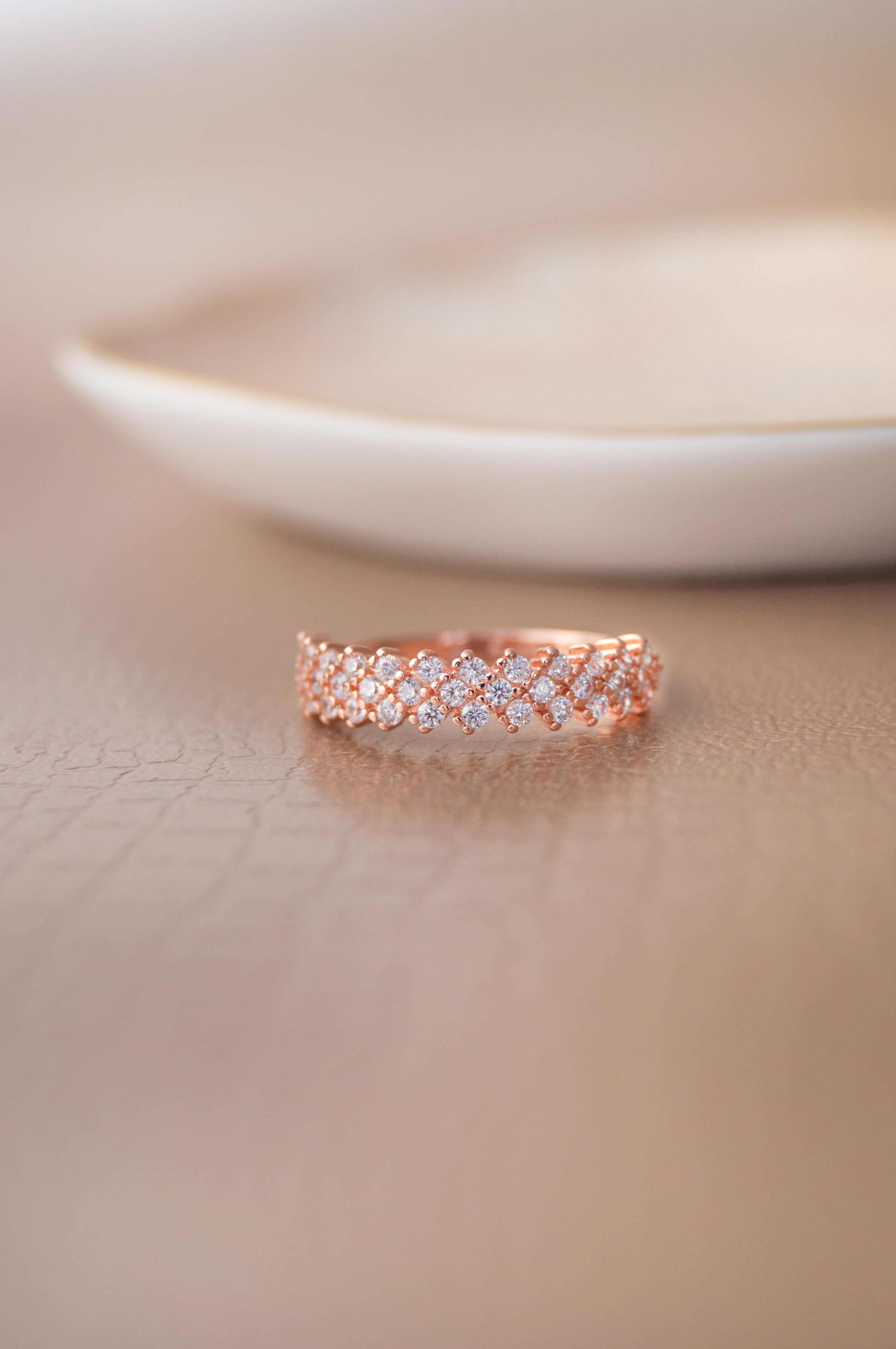 Minimalistic ring with diamond in Game of Thrones style | ateljedryewelery