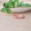Garden Of Roses Rose Gold Plated Sterling Silver Rings