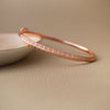 Cutting Edge Rose Gold Plated Sterling Silver Bracelet