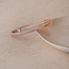 Mordern Sparkle Rose Gold Plated Sterling Silver Bracelet