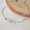 Interlinked Rectangle Sterling Silver Chain Bracelet