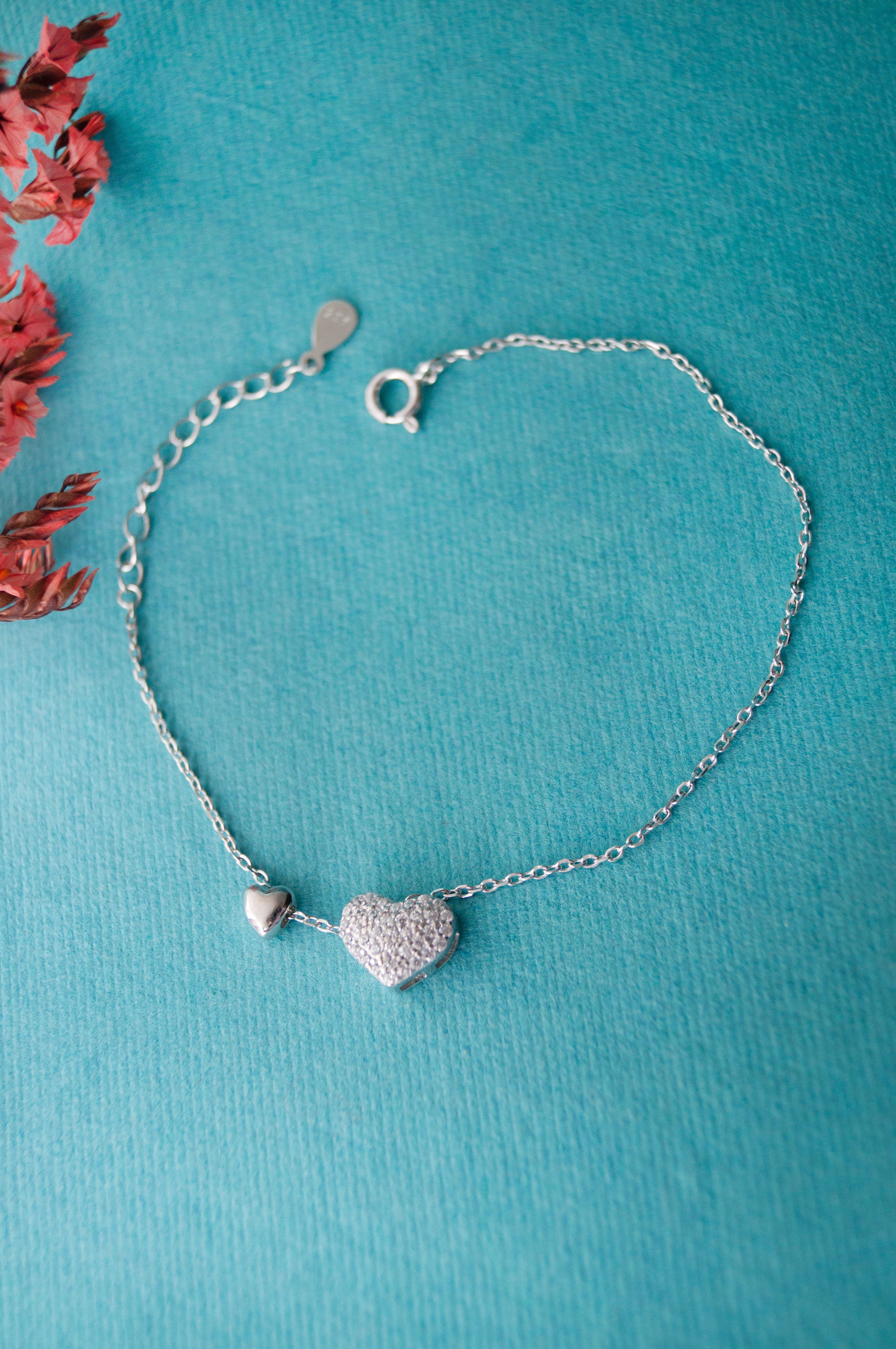 Silver Infinity Heart Bracelet – GIVA Jewellery