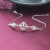Clover Ornate Sterling Silver Chain Bracelet