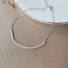 Dainty Eternity Sterling Silver Chain Bracelet