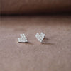8 bit Heart Sterling Silver Earrings