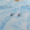 Tiny Studded Ball Sterling Silver Stud Earrings