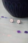 Snow Flake Sterling Silver Stud Earrings