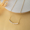 Baguetty Smile Gold Plated Sterling Silver Chain Necklace