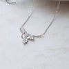 Luminous Knot Sterling Silver Chain Necklace