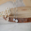 Dancing Shining Circles Sterling Silver Chain Necklace