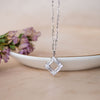 Sqaure Connect Sterling Silver Chain Necklace