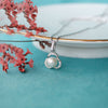 Pearl Enclosed Flower Sterling Silver Pendant
