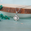 Victorian Ornate Pearl Sterling Silver Pendant