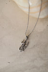 Divine Shiva Trishool Antique Sterling Silver Pendant With Chain