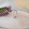 A Lite Bend Sterling Silver Ring