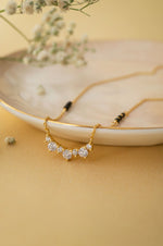 Blinging Smile Gold Plated Sterling Silver Mangalsutra