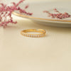 Pretty Eternity Gold Plated Sterling Silver Adjustable Ring