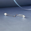 Simply Slip On Sterling Silver Heart Earrings