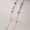 Cute Wave Rose Gold Plated Sterling Silver Anklet