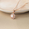 Whirlpool With Pearl Rose Gold Plated Sterling Silver Pendant