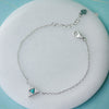 Lapiz Triangle Sterling Silver Chain Bracelet